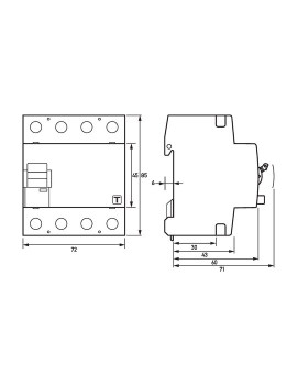 Doepke DFS4 040-4/0,03-A Fehlerstromschutzschalter