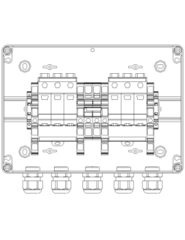 PV GAK Überspannungsbox DC 2MPP für 2 Strings Typ 2 Ableiter