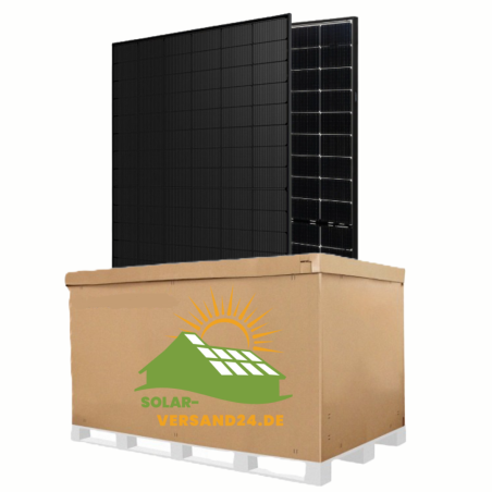 37x Jolywood JW-HD96N-R2 455W Full Black Bifazial Solarmodul