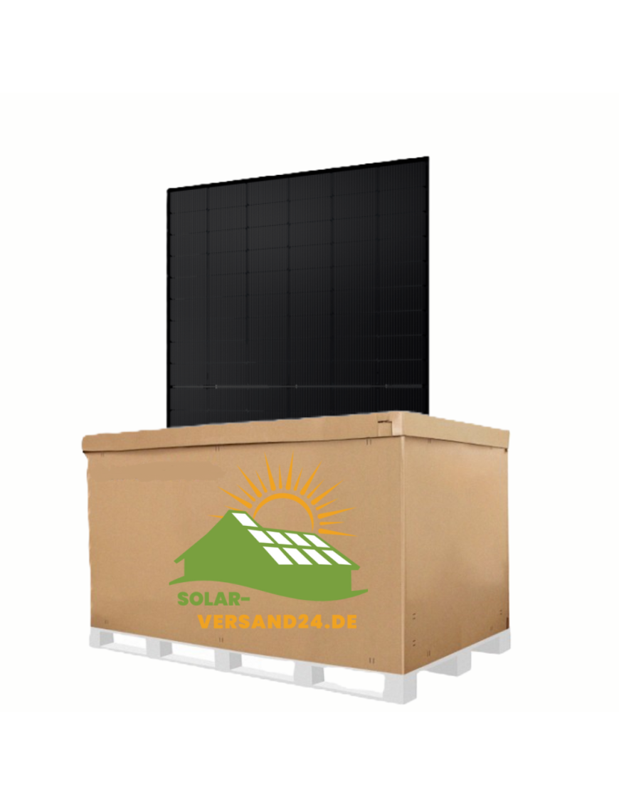 36x JA Solar JAM54D41-460/LB 460W Full Black Bifazial Solarmodul
