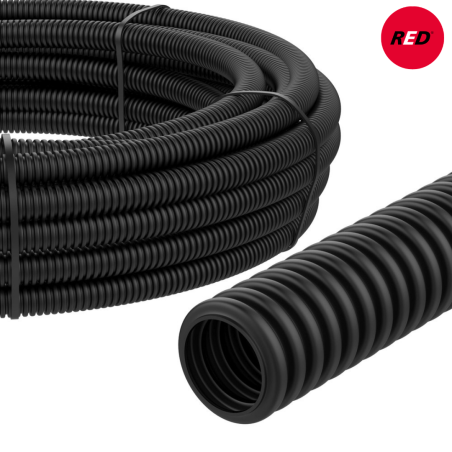 RED Wellrohr Schwarz  Ø16 mm UV-beständig 100 Meter