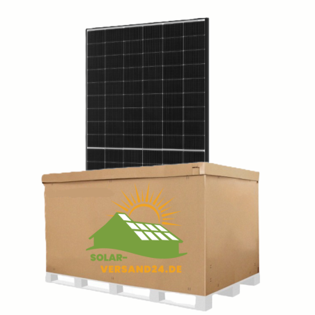 36x JA Solar JAM54D40-460/LB 460W Black Frame Bifazial Solarmodul